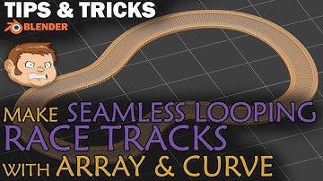 Make Seamless Looping Race Tracks with Array & Curve Modifiers in Blender
