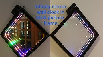 Infinity mirror wall clock instruction