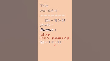 PERTIDAKSAMAAN NILAI MUTLAK