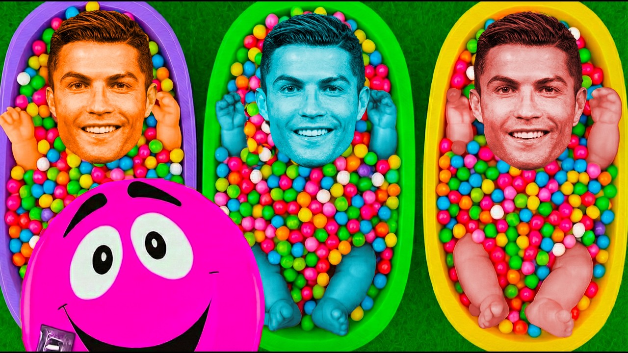 Satisfying Video l How to Make Rainbow Bathtubs into Mixing Slime with Glitter Pool Cutting ASMR 16