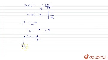 The rms speed of oxygen molecules at a certain temperature is `upsilon`. If the temperature