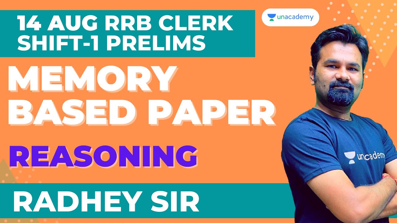 Memory Based Paper I RRB Clerk Prelims Shift 1 I 14 Aug I Radhey Ki ...