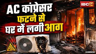 Raigarh News : ITI कॉलोनी में AC कंप्रेसर फटने से घर में लगी आग | एक शख्स की मौत | CG News