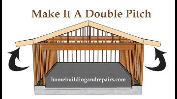How To Design And Build A Double Angle Roof Overhang - Low Sloping Pitch