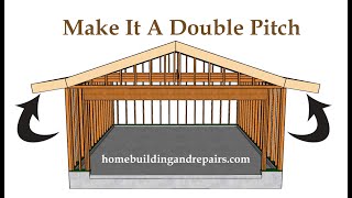 How To Design And Build A Double Angle Roof Overhang - Low Sloping Pitch Profile