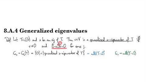 8.A.4 Generalized eigenvalues