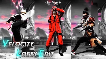 Velocity Lobby Edit In Alight Motion | Free Fire Video Editing | #byyogesh