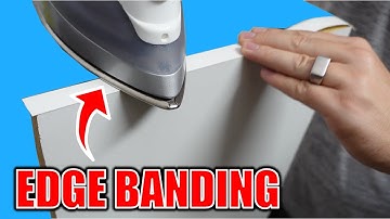 how to apply edge banding with an iron