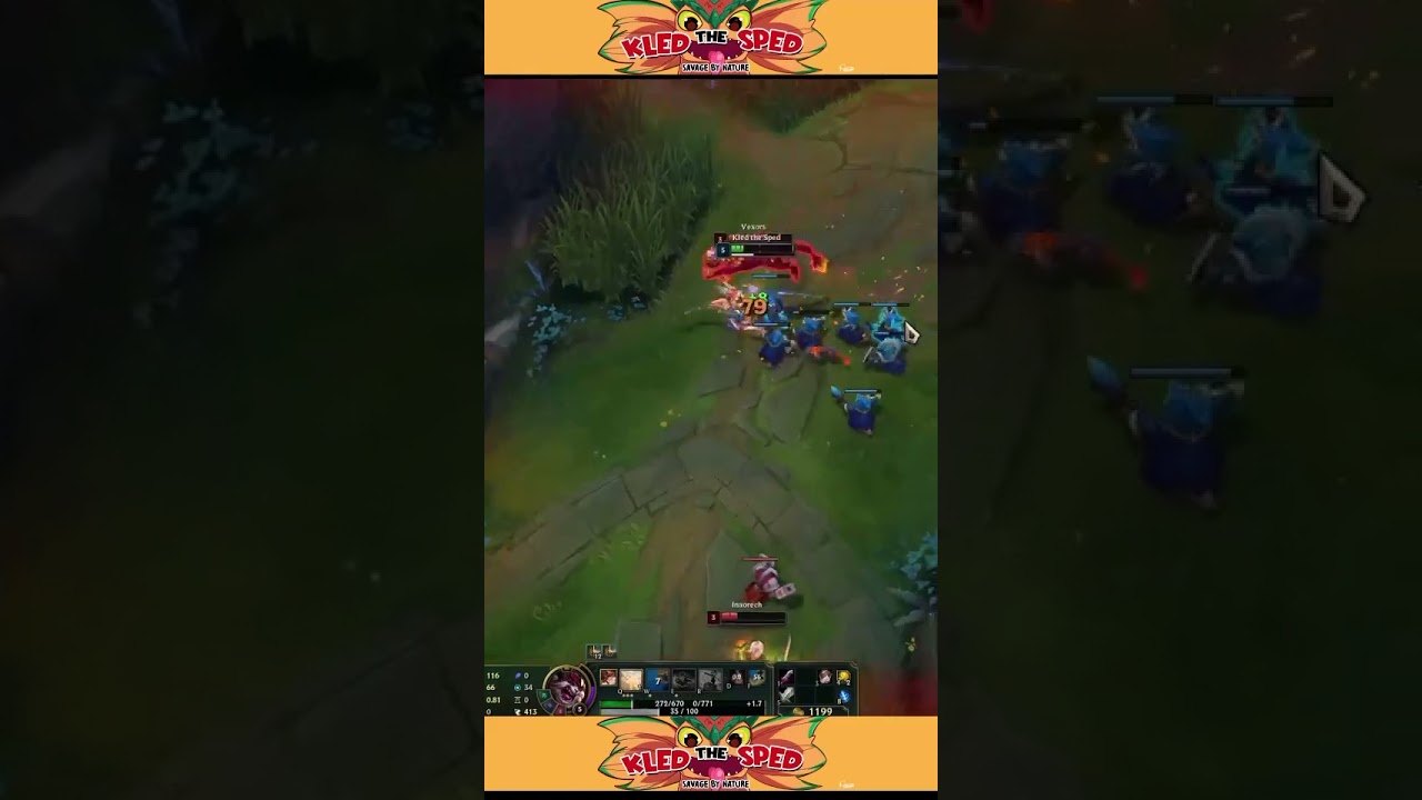 Kled the Sped 2v1 outplay WINIONS 