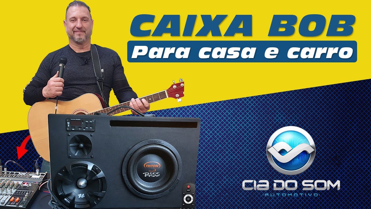 Caixa Bob Corzus Trio 8 Pol 400w Rms Casa E Carro