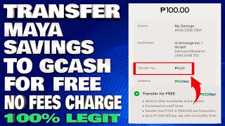 How To Transfer Maya Savings To GCash For Free via Pesonet No Fees Charged 100% Legit