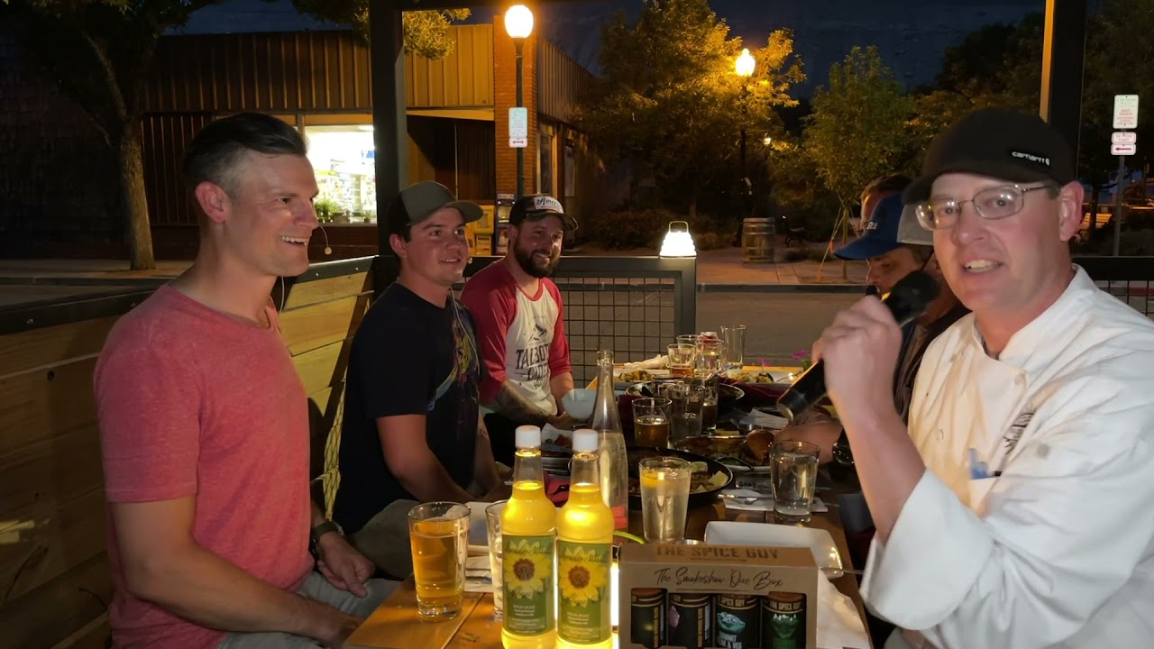 Palisade Cafe Wine Bar with the Talbott brothers Charles and Joe and with James from Carboy Winery!