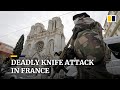 Knife attacker beheads woman, kills two others in suspected terrorist attack at church in France