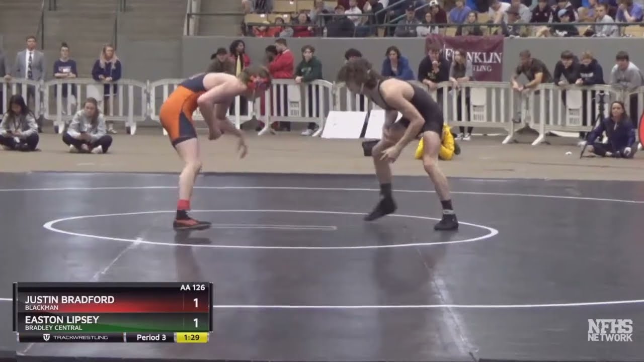 2022 TSSAA State Tournament - AA 126 - Justin Bradford over Easton Lipsey (UTB 1-1)