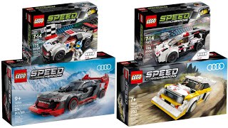 All LEGO Speed Champions Audi sets made between 2016-2024 Compilation/Collection Speed Build