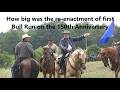 How big was the re-enactment of First Bull Run on the 150th Anniversary