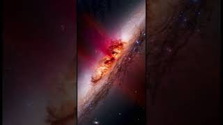 Cigar Galaxy M82: Closest starburst galaxy exploding with new stars! 💥🌌 #Space #Galaxy