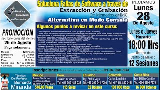 Soluciona fallas de Software metodos copia y graba memoria y metodo consola