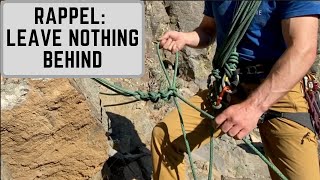 Rappelling without an established anchor: Macrame/Equivocation Hitch