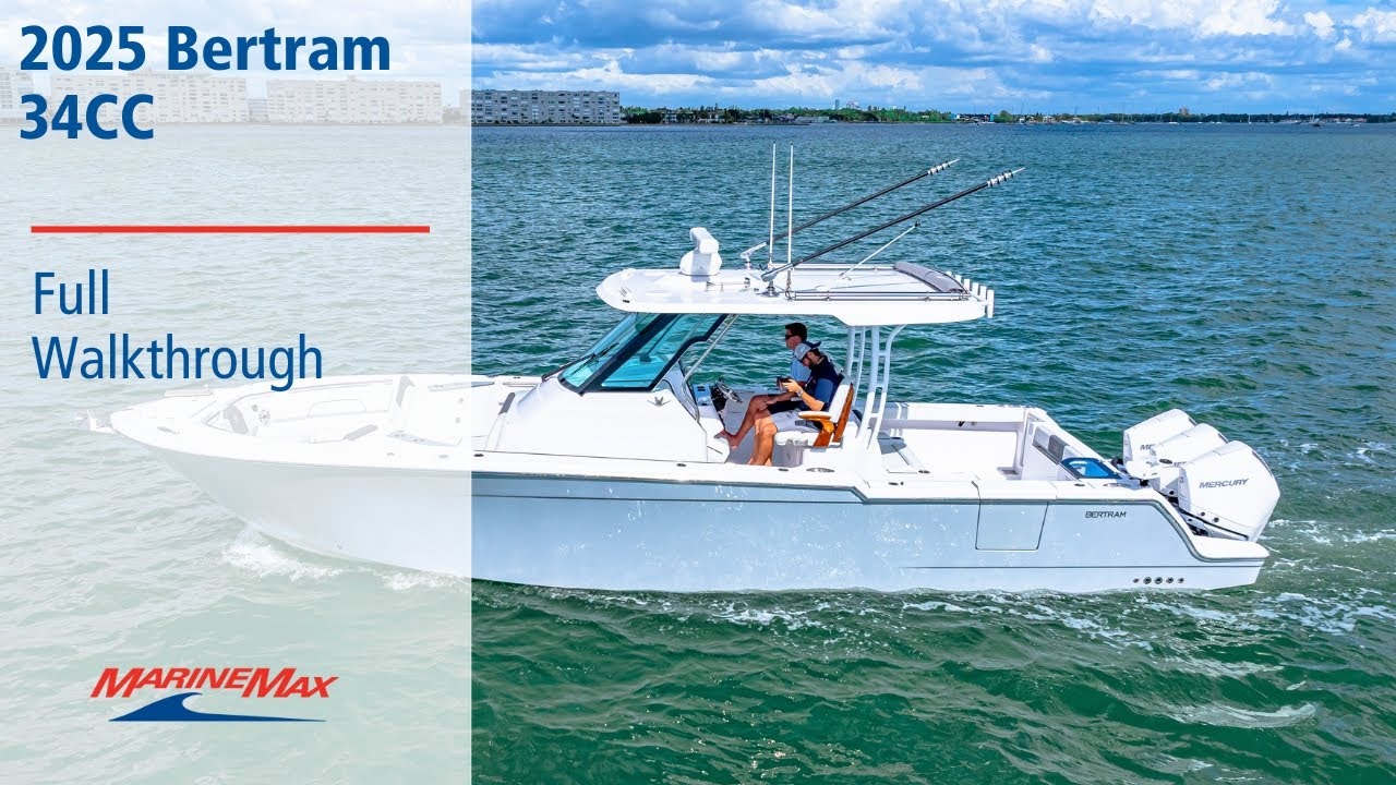 Stunning 2025 Bertram 34CC | Available NOW at MarineMax St
