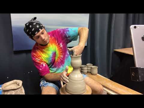 Cherrico Pottery Live #27: Throwing Cosmic Mugs for cosmicmugs com