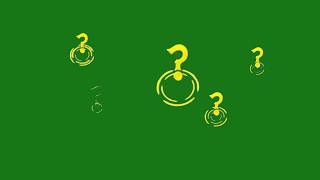 Question Mark Animation ❓ (Green Screen) | Confused & Mystery Effect Free | #DunggPhoenix_Effect 💚