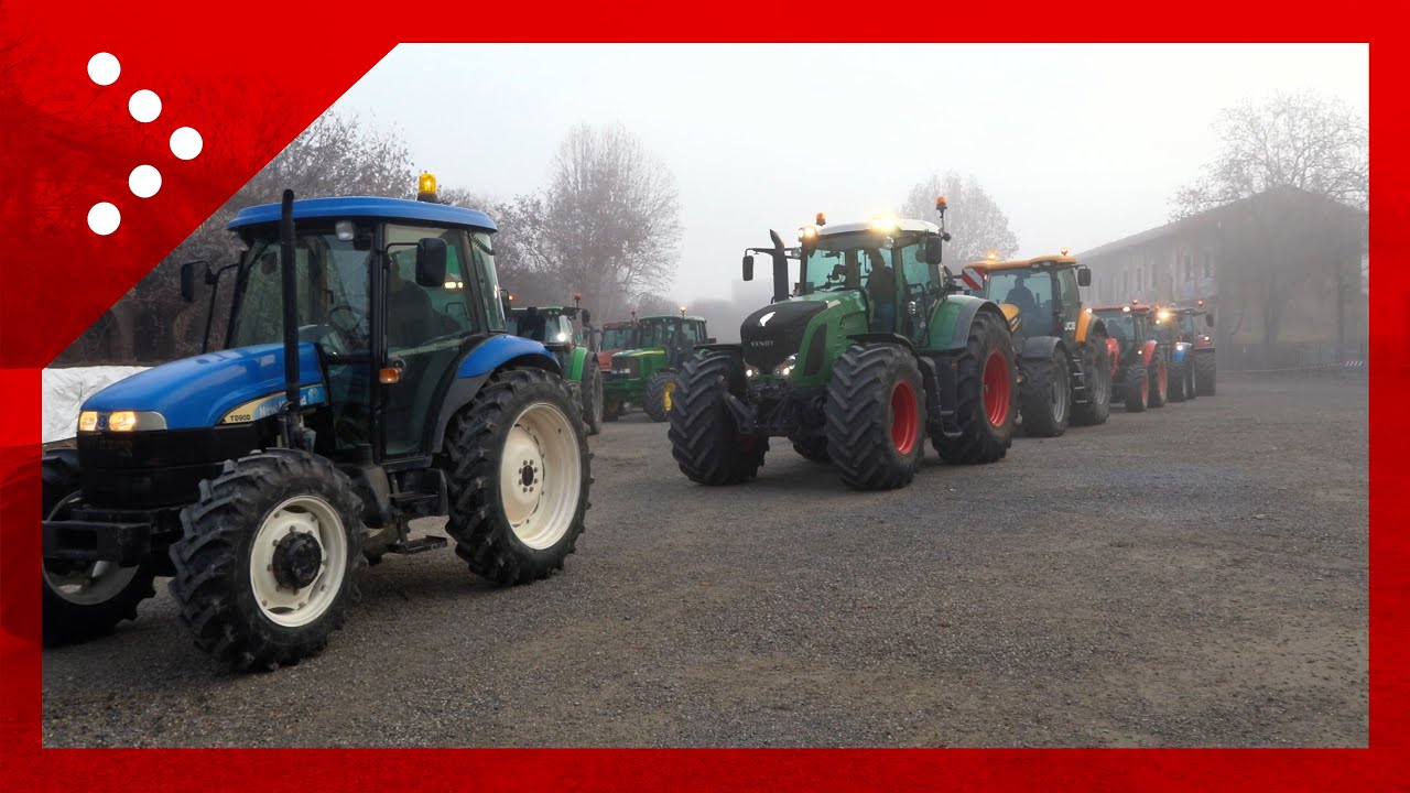 Mobilitazione agricoltori, trattori si radunano a Voghera (Pavia): parte il corteo