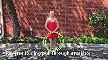 Reverse folding pull through escalators