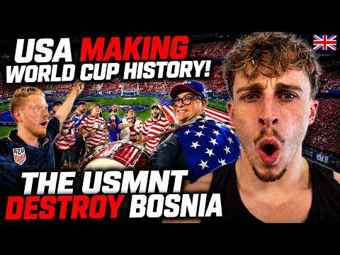 Brit Reacts to USA Making World Cup History! The USMNT Destroy Bosnia
