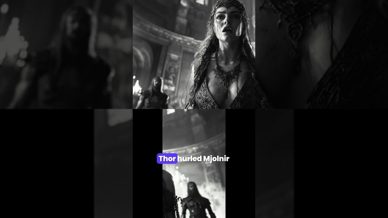 Thor Engages in Fierce Battle With Hrungnir