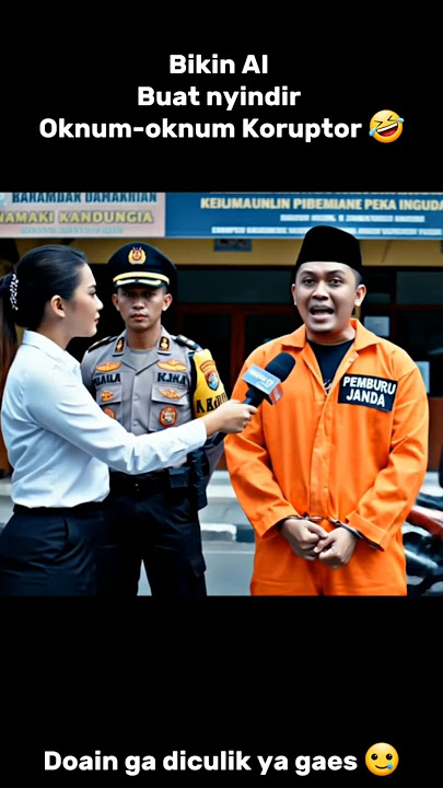 BIKIN AI BUAT SINDIRI KORUPTOR DAN PEJABAT DI INDONESIA 🤣🤣🤣 #shorts #funny #korupsi
