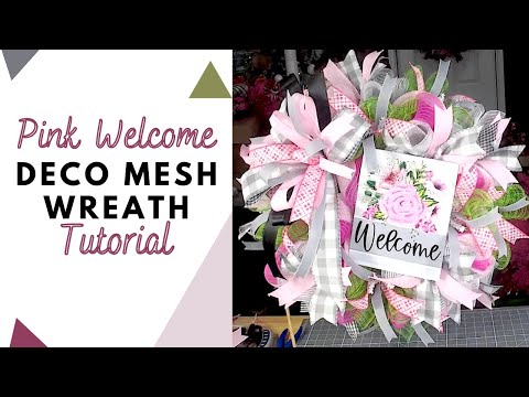Pink Deco Mesh