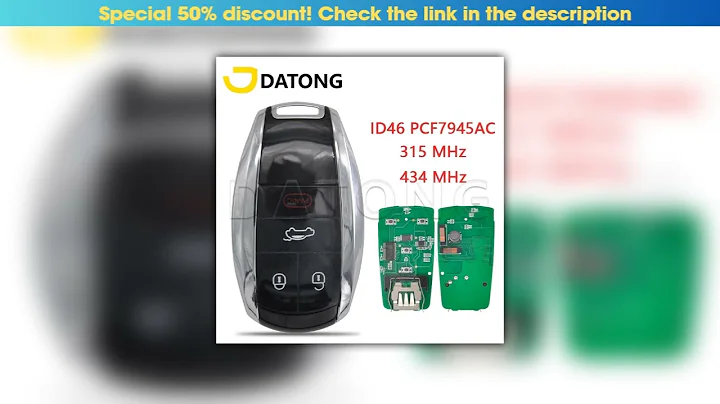 Discount Datong World Upgrade ID46 PCF7945AC Chip 315/433MHz Keyless Go Proximity Car Key For Bentl