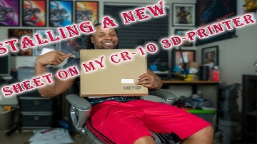 How To Install A PEI Sheet To A CR-10 Cosplay 3D-Printer