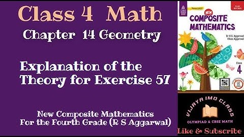 R S Aggarwal Solution Class 4th Geometry Concepts EXPLAINED Easily for Exercise 57