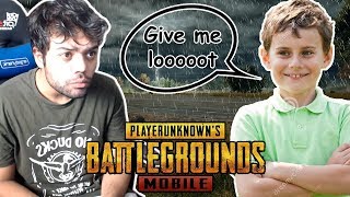 Carrying A Random 9 Year Old In PUBG Mobile Against Hackers !!!