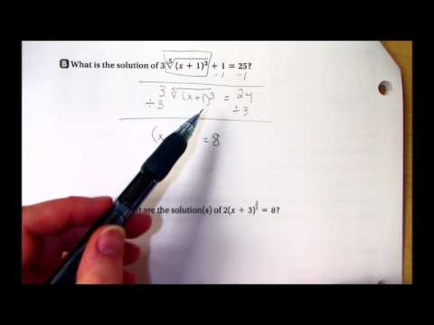 Algebra II 6 5 Solving Square Roots and Radical Expressions video 1 ...