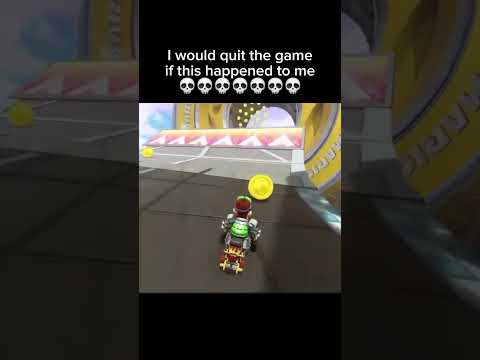 I would quit the game if this happened to me #mariokart #mariokartworld