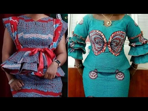 aso ebi ankara skirt and blouse