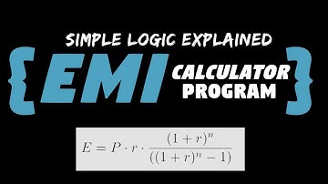 EMI Calculation Program - Calculate your Home Loan EMI (Using Formula) C#