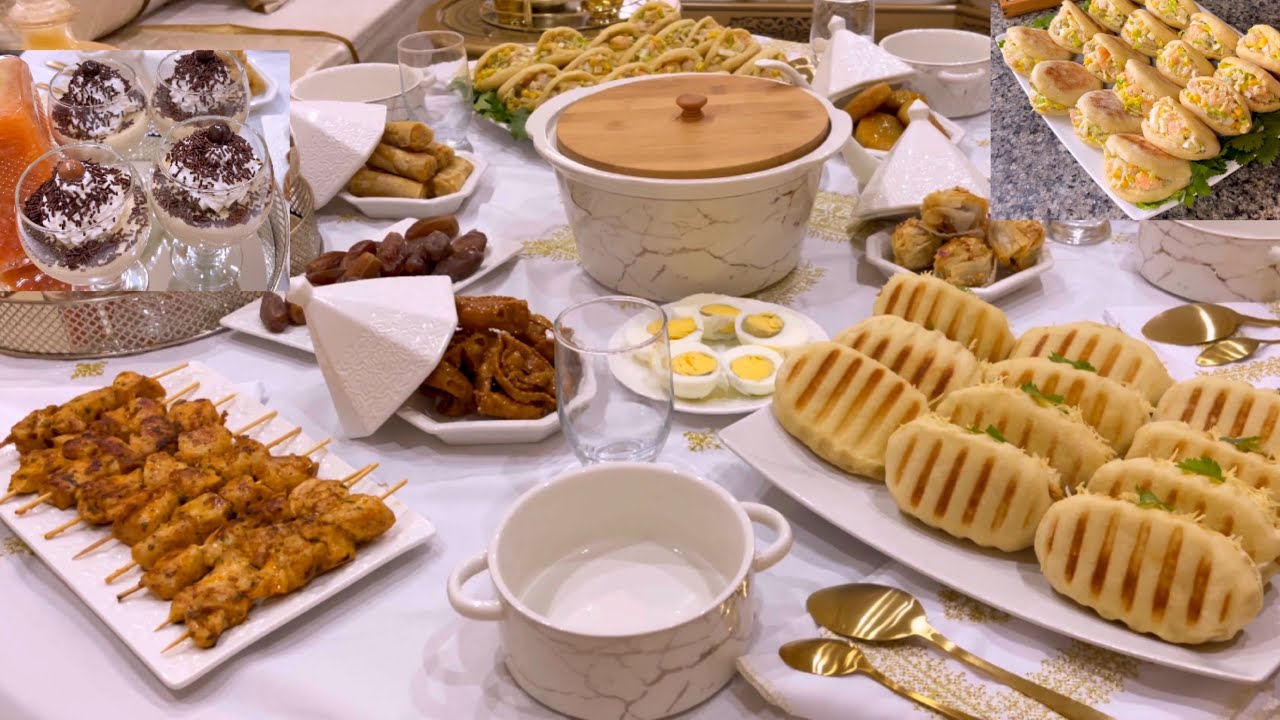 أول مائدة رمضان 🌛وجبات سهلة وسريعة وفي المتناول بلا مضيعي وقت كتير في المطبخ 👌أفكار واقترحات رمضان