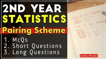 2nd year statistics pairing scheme 2020|12th statistics pairing scheme|Pairing scheme for statistics