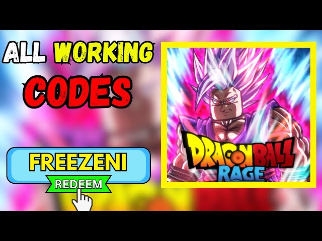 Dragon Ball Rage Redeem Codes (November 2022)