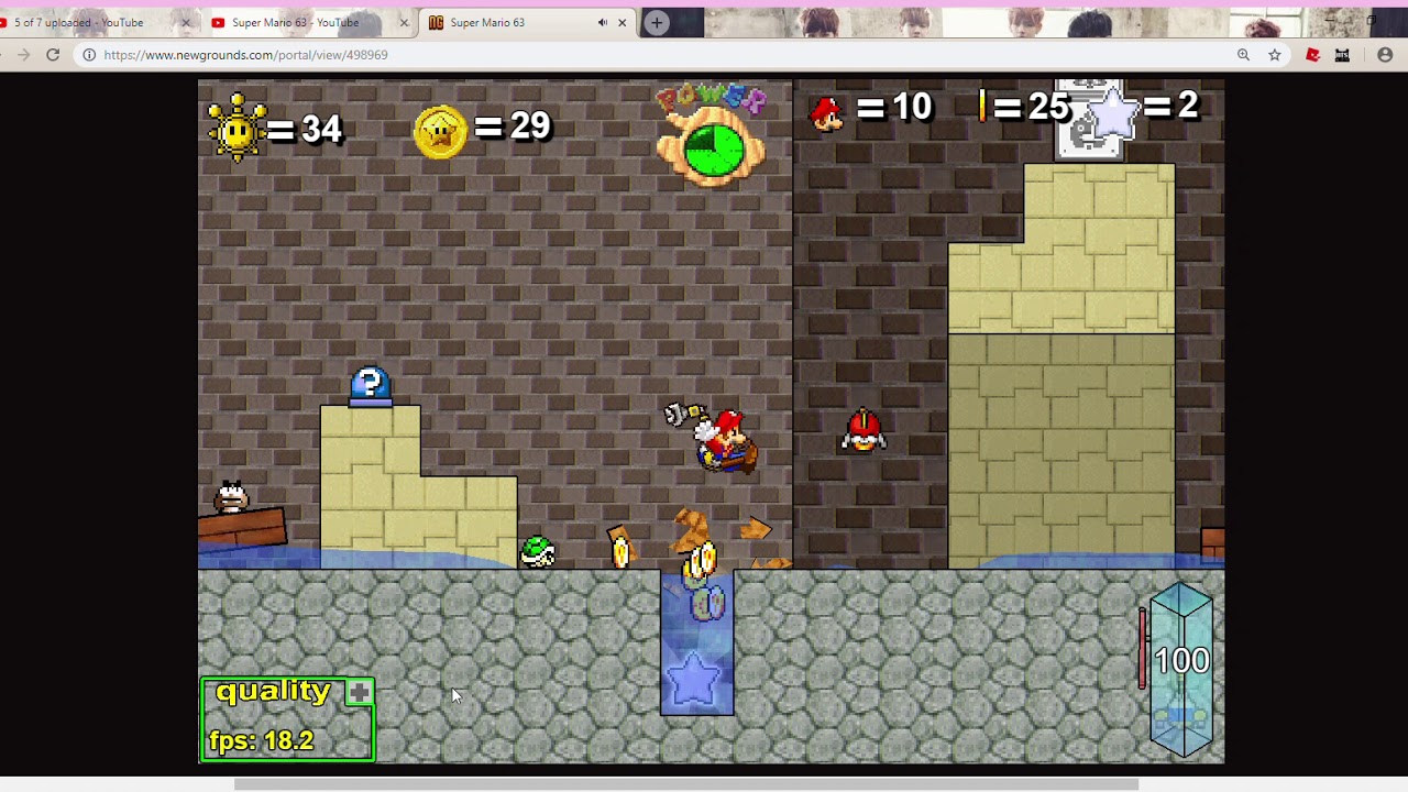 Super Mario 63 - The 5 Secrets of the Shallows and Sky (Sprite 3 of Wet ...