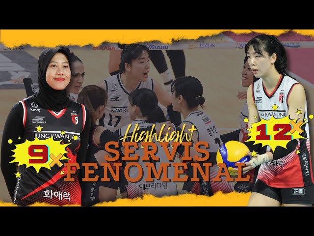 Rekor ‼️ 9x Service Beruntun Megawati dan 12x Service Jung Ho Young Terbanyak di Liga Korea class=