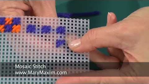 Common Plastic Canvas Stitches - Crafting Series