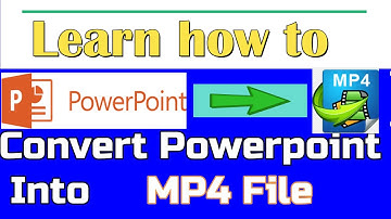 How to Convert PowerPoint 2013 Presentation Into Video File or mp4 format
