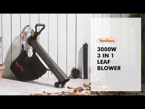 VonHaus 3000W 3-in-1 Leaf Blower and Vacuum