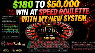 $180 TO $50,000 WIN AT SPEED ROULETTE WITH MY NEW SYSTEM!