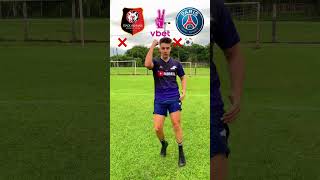 PSG vs Rennes 🔥 Desafio Levantar e Chutar | Ligue 1 #shorts #shortsfootball #futebol